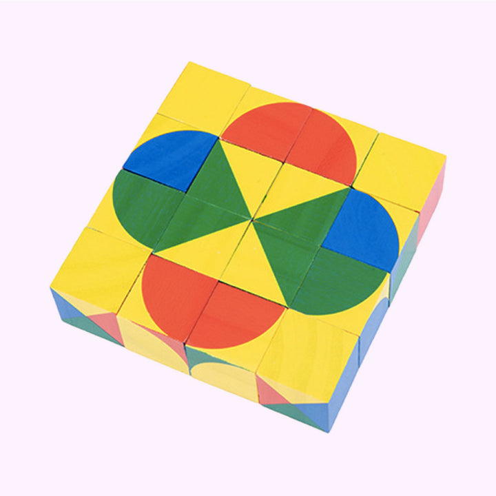 Pixy Cube Geometric Blocks Puzzle Set