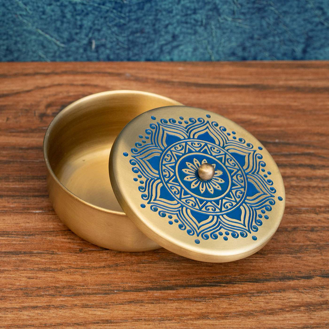 Utsav Handcrafted Brass Nuts Bowl