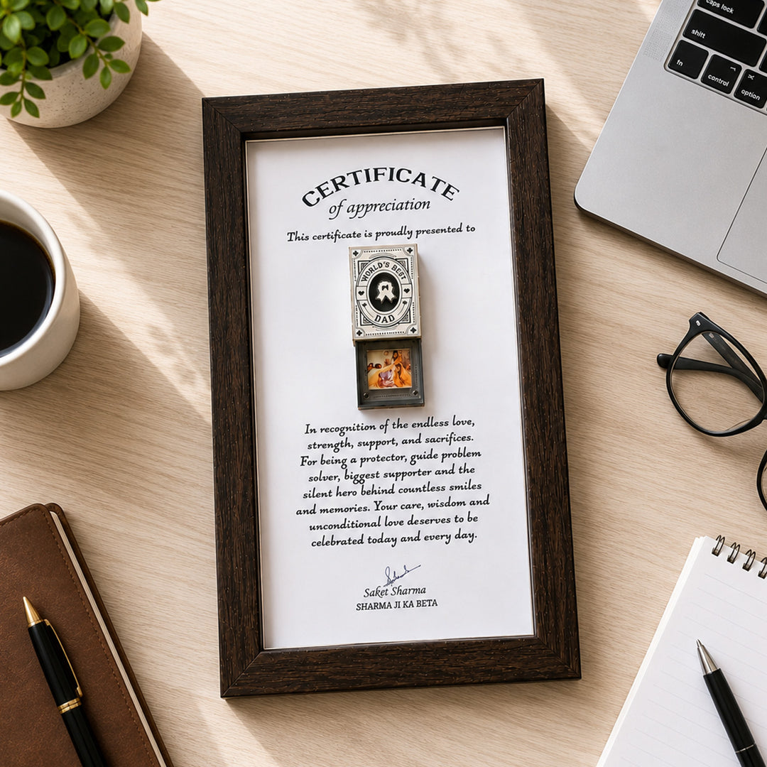 Best Dad Certificate Frame for Father’s Day