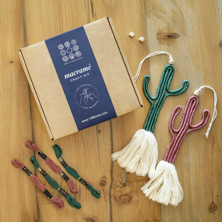 Advance Cactus Macrame Keychain DIY Kit