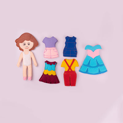 Handcrafted Doll Dress-up Playset For Girls