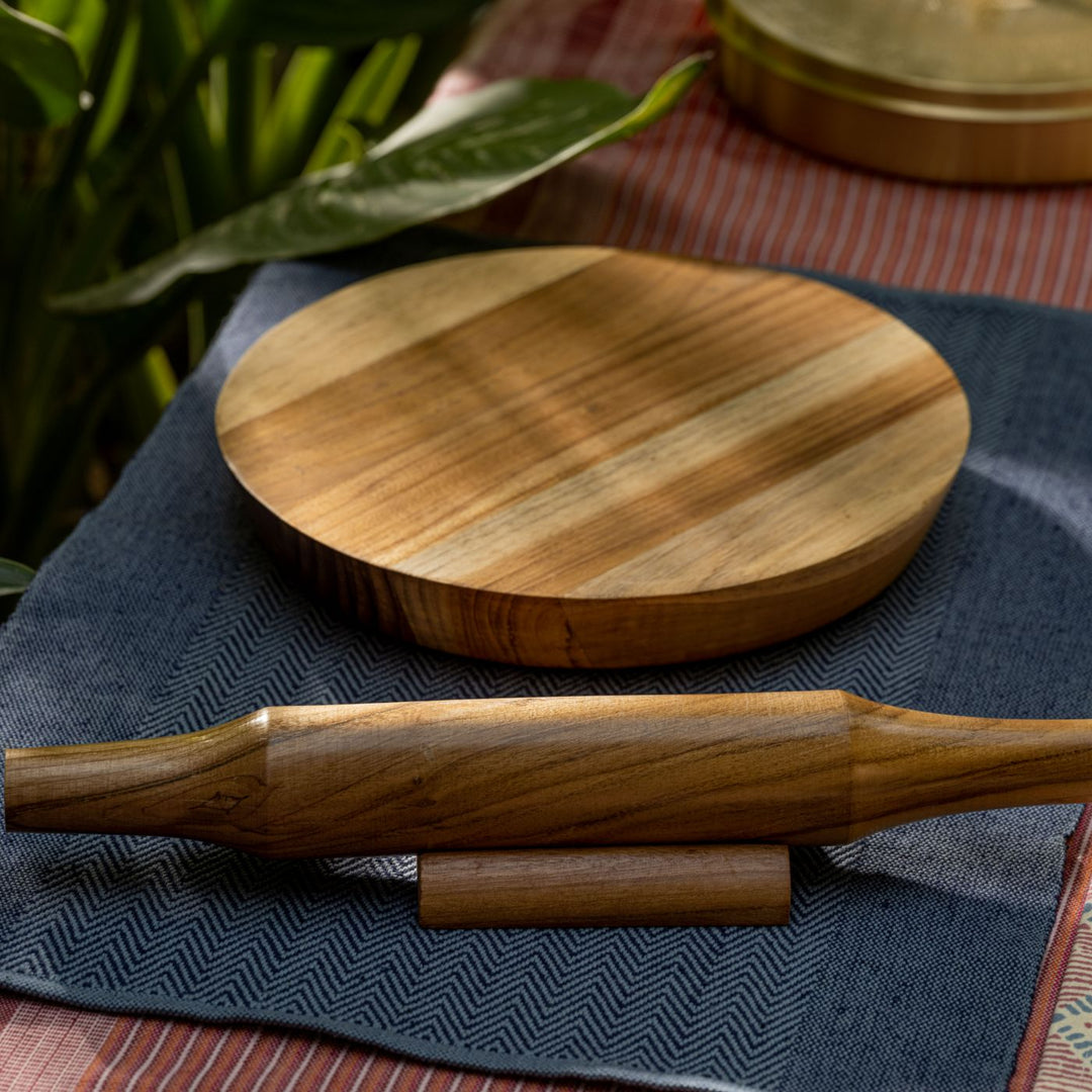 Varya Premium Wood Chakla Belan Set