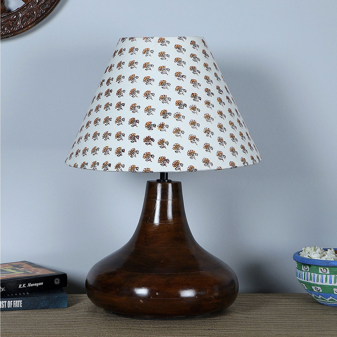 Natural Jute & Mango Wood Table Lamp