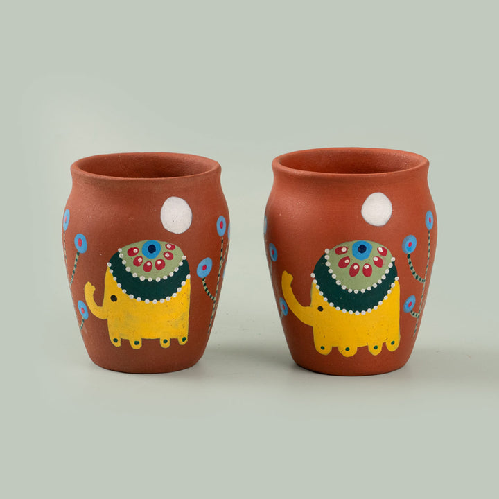 Handpainted Terracotta Kulhad & Diya Diwali Hamper
