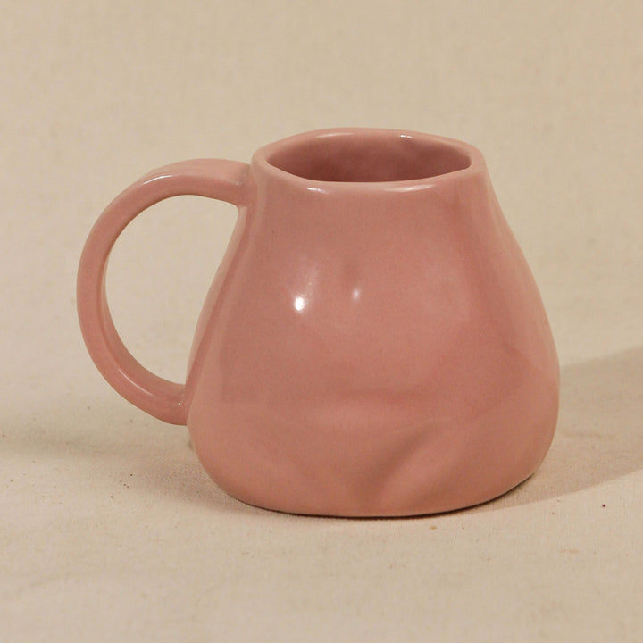 Handpainted Ceramic Butt Sculpture Mug