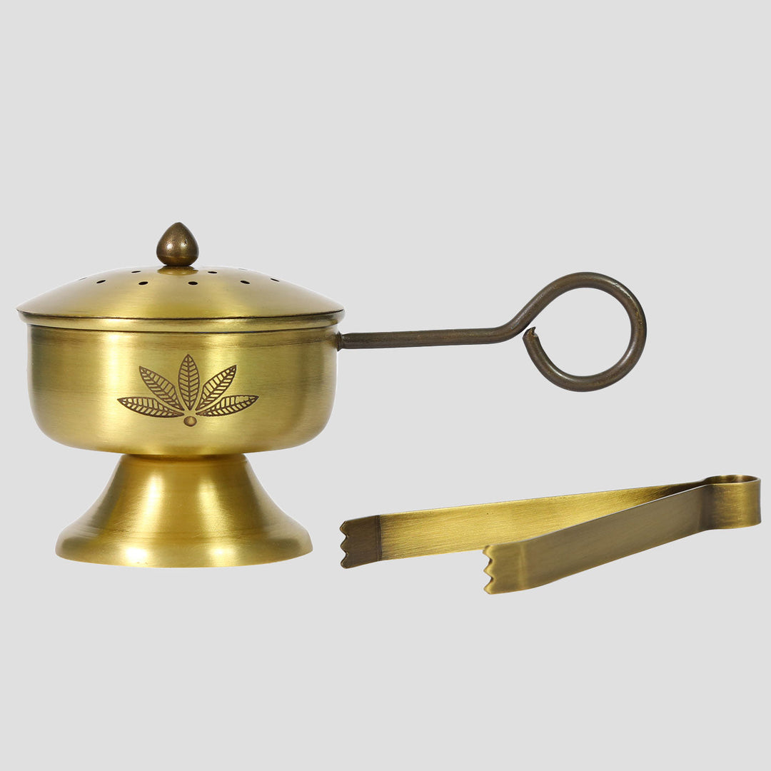 Handcrafted Antique Brass Fragrant Candle Burner