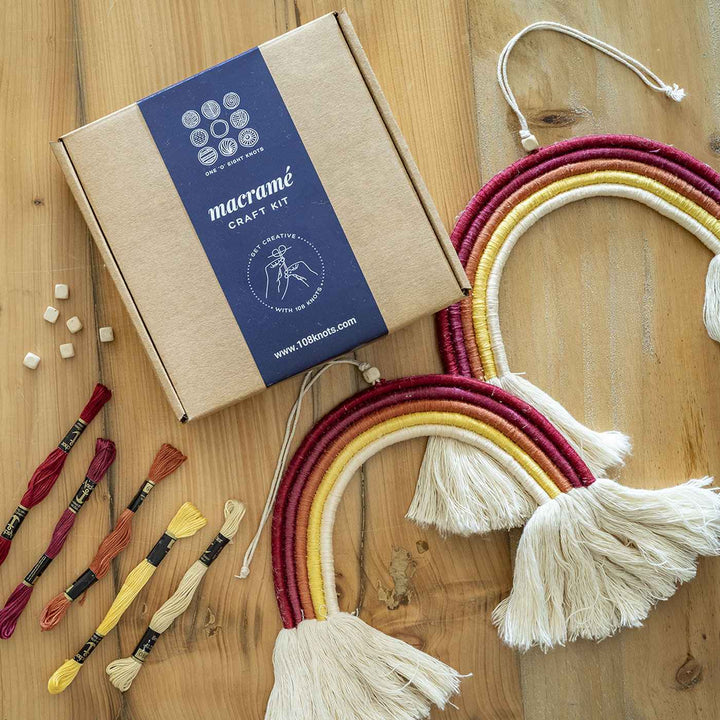 Advance Rainbow Macrame Keychain DIY Kit