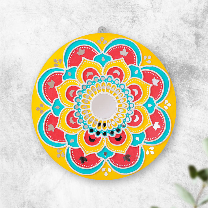 Handcrafted Rangoli Traditional Lippan Art Wall Plate