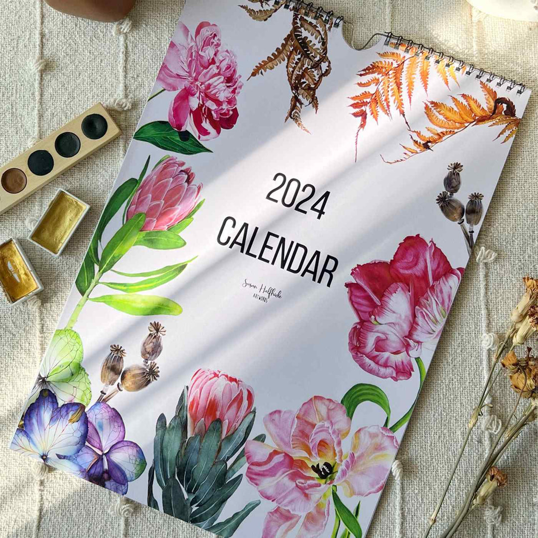 2024 Floral Wonder Wall Calendar