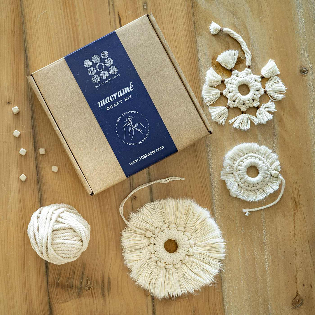 Beginner Snowflakes Macrame DIY Kit