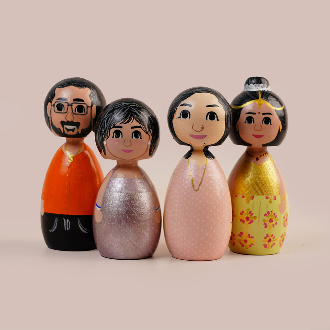 Buy Personalized Wooden Peggy Doll Online On Zwende