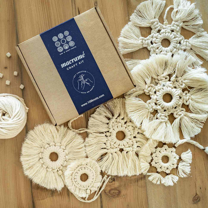 Beginner Snowflakes Macrame DIY Kit