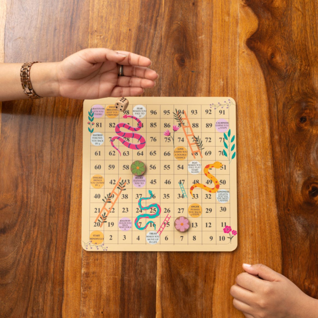 Snakes and Ladders Set & Terracotta Diyas Festive Hamper