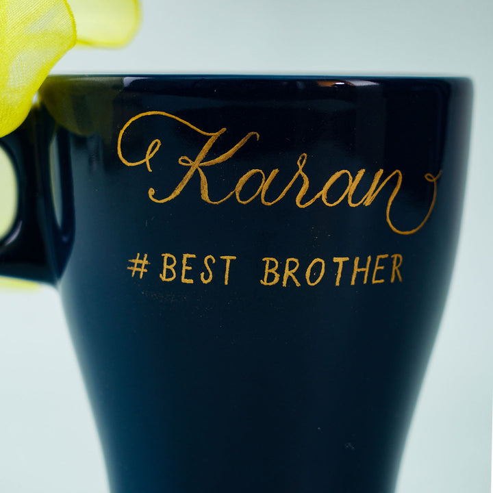 Personalized Coffee Mug with Calligraphy Lettering