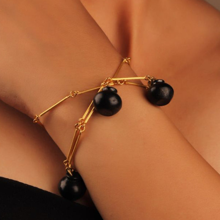 Modern Sikahar Design Short Necklace | 22K Gold Plated