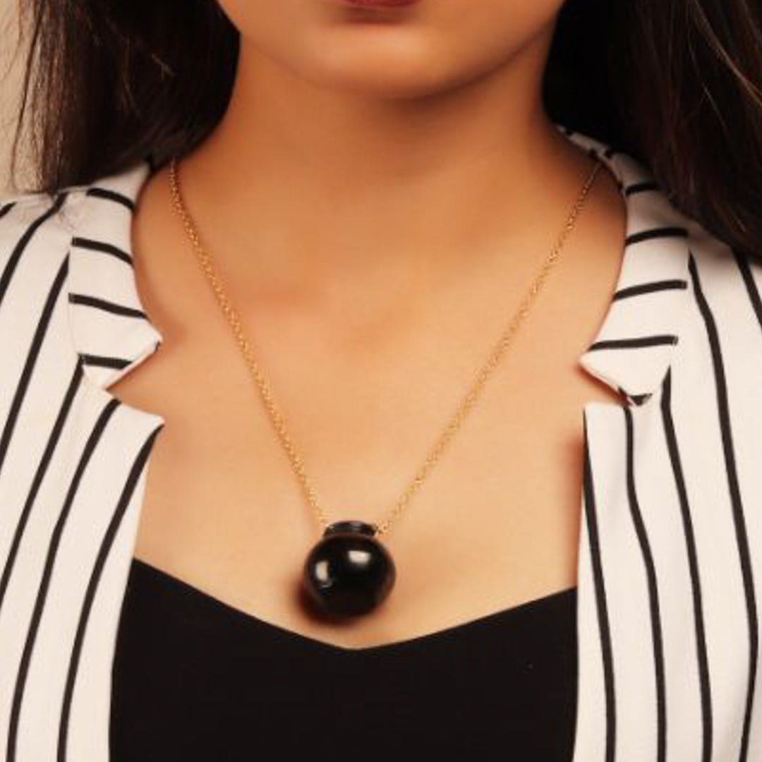 Contemporary Kalash Design Necklace | 22K Gold Plated