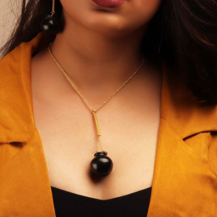 Minimal Pot Design Handmade Necklace | 22K Gold Plated