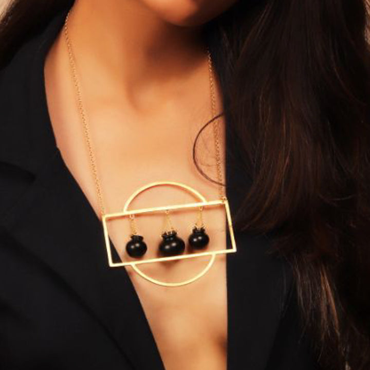 Statement Handi Handmade Necklace | 22K Gold Plated