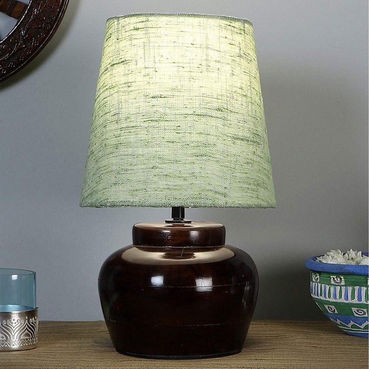 Khadi Cotton & Mango Wood Table Lamp