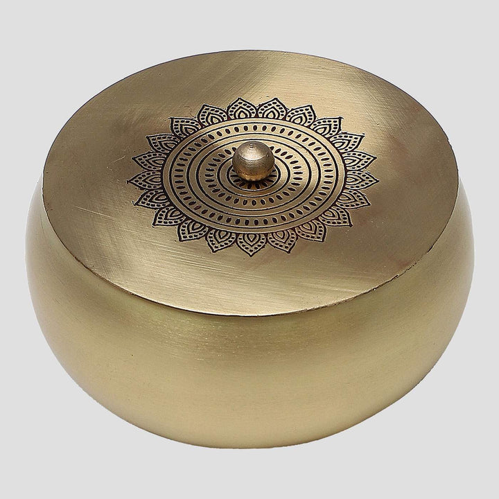 Dohar Brass Trinket Box for Jewelry & Gifting