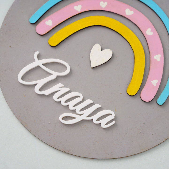 Rainbow Nameboard for Kids