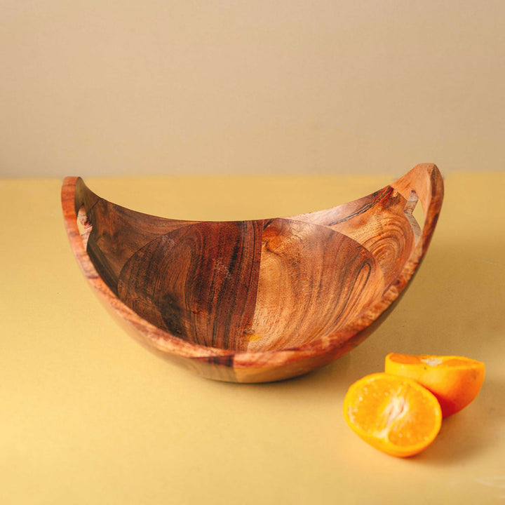 Kashti Premium Wood Fruit Bowl