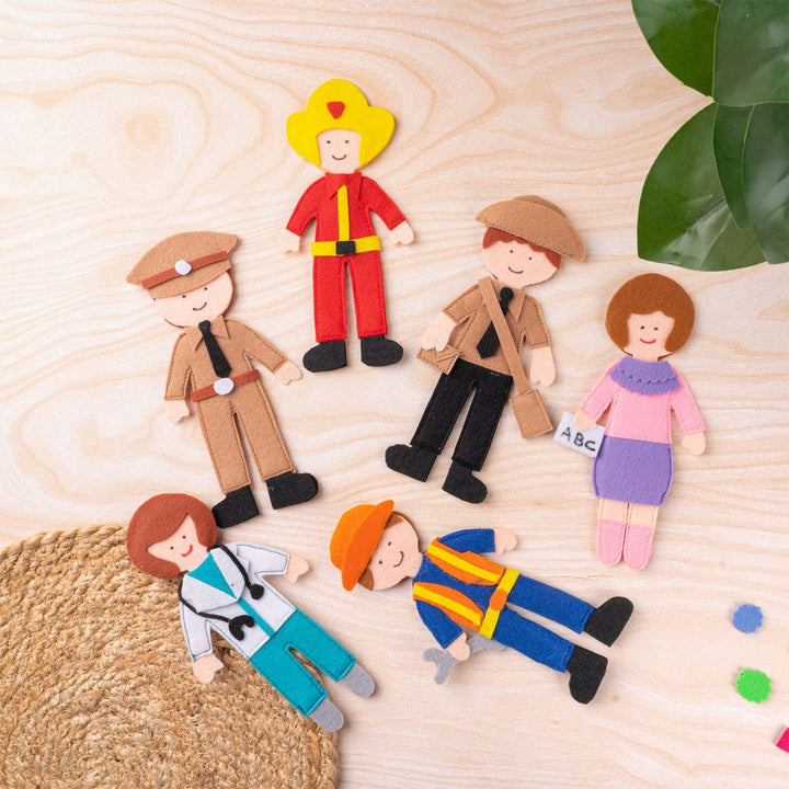 Handcrafted Community Helpers Playset