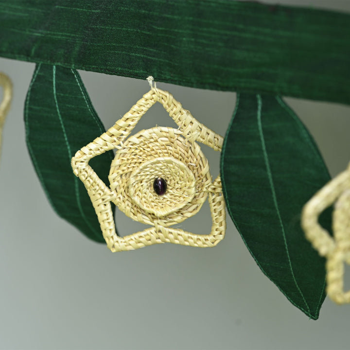 Eco-Friendly Golden Grass Toran I Door Bunting