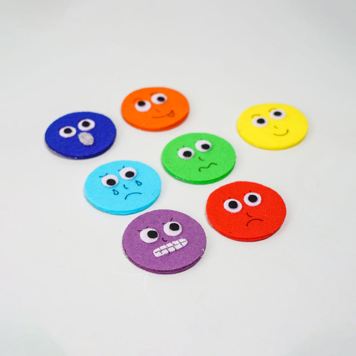 Rainbow Color Emotion Finger Puppets I Set of 7