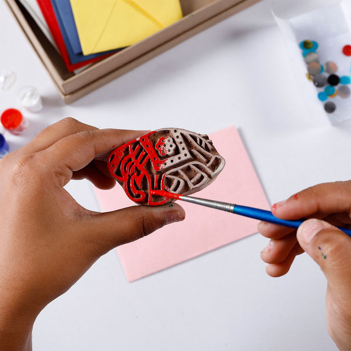 DIY Blockprinting Kit For Notecards