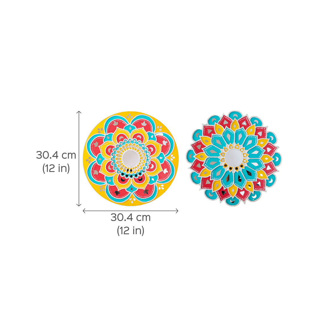 Handcrafted Rangoli Traditional Lippan Art Wall Plate