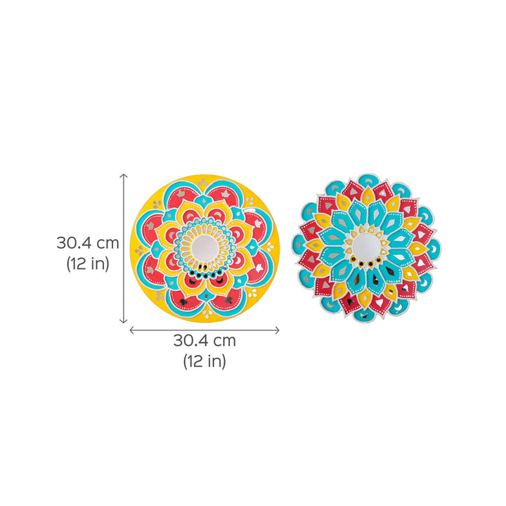 Handcrafted Rangoli Traditional Lippan Art Wall Plate