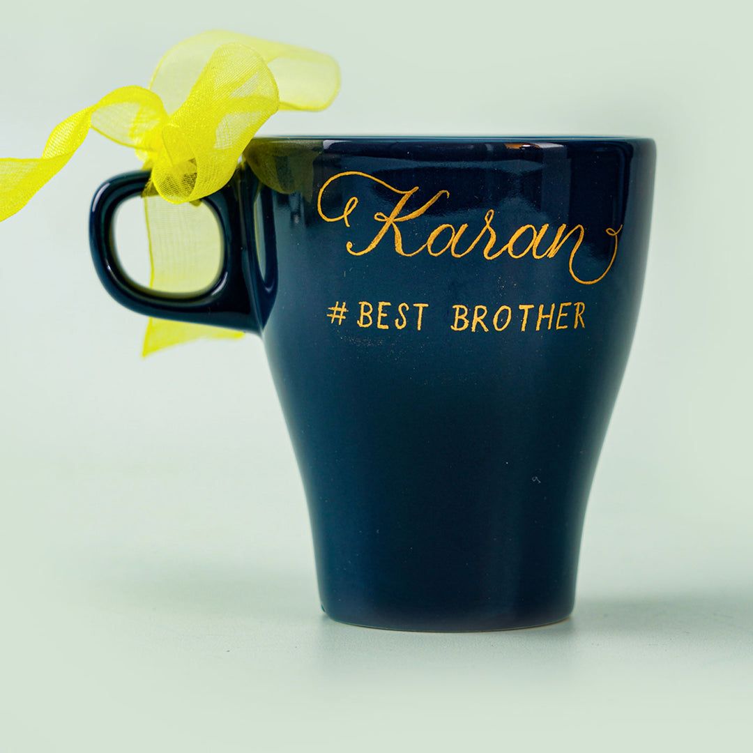 Personalized Coffee Mug with Calligraphy Lettering