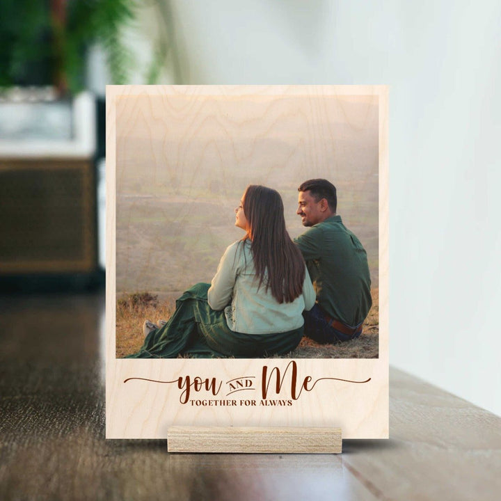Personalized Wooden Photo Print - You and Me