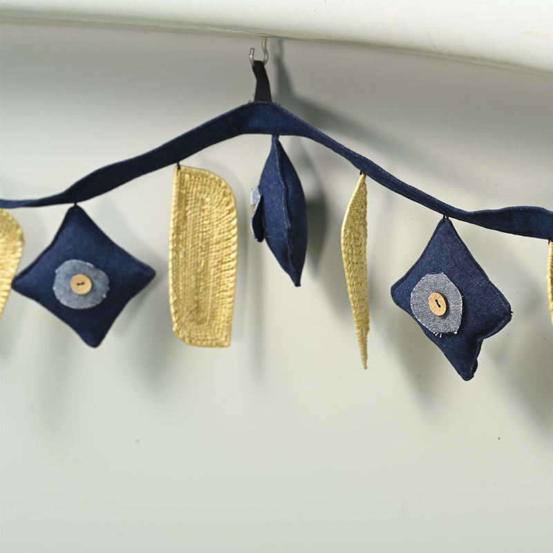 Eco-Friendly Golden Grass Toran I Door Bunting