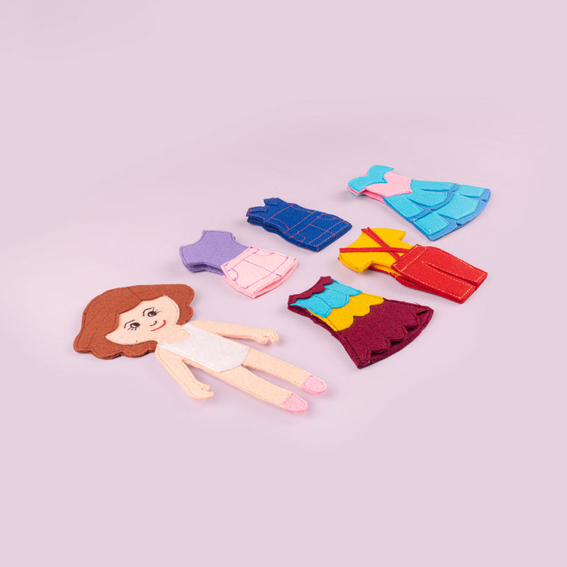Handcrafted Doll Dress-up Playset For Girls