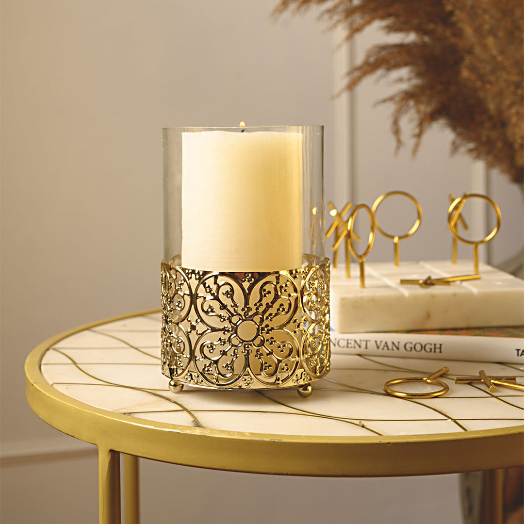 Aluminium Hurricane Tealight Holder