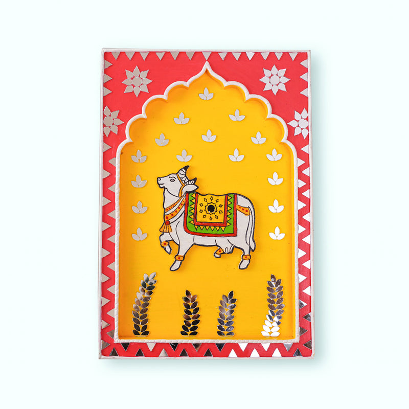 Handcrafted Traditional Lippan Art Jharokha Wall Art