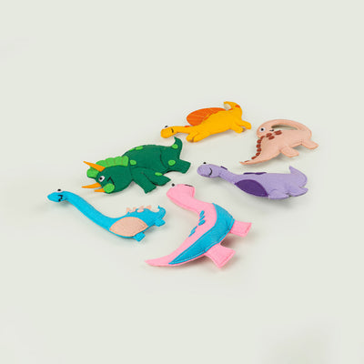 Handcrafted Dinosaur Toys - Set of 6