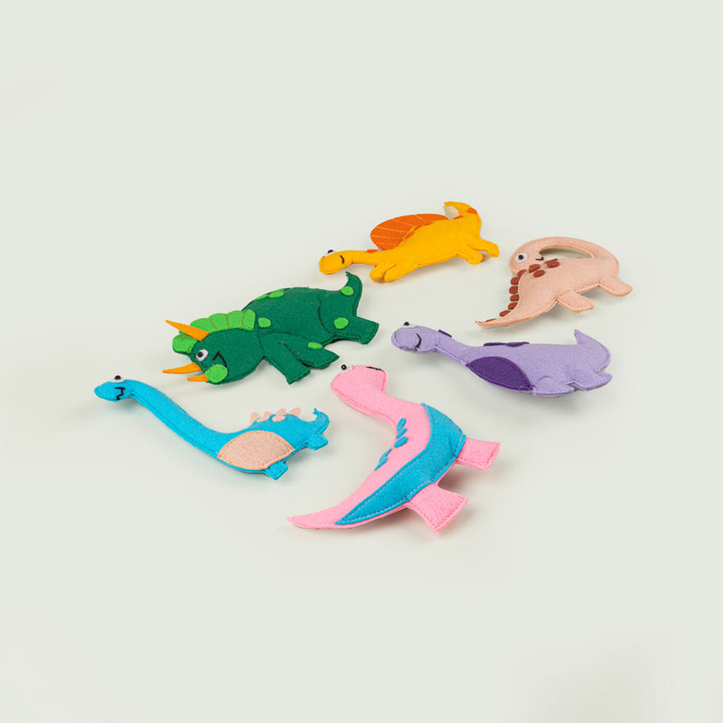Handcrafted Dinosaur Toys - Set of 6