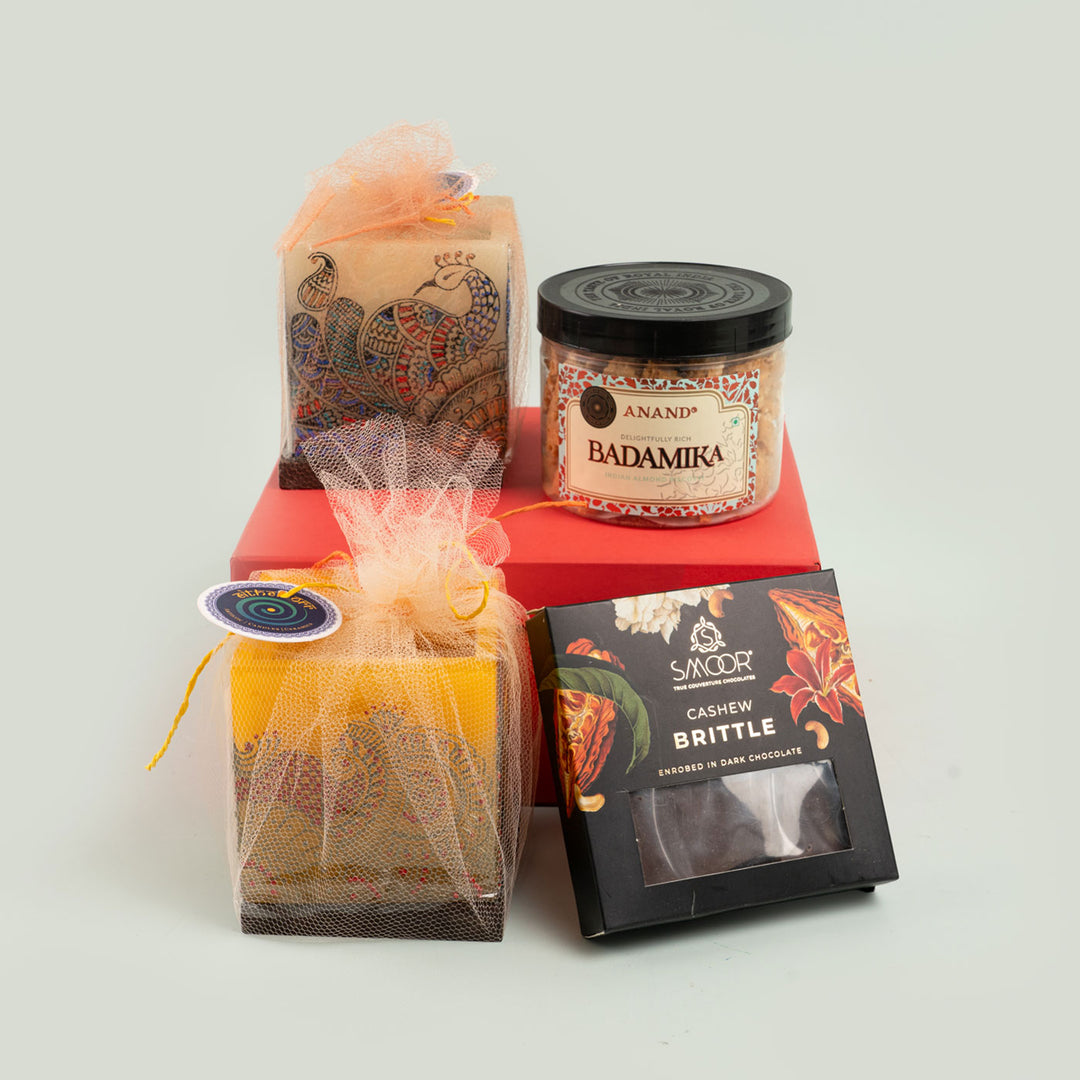 Mehendi-Art Inspired Candle Holder Festive Hamper