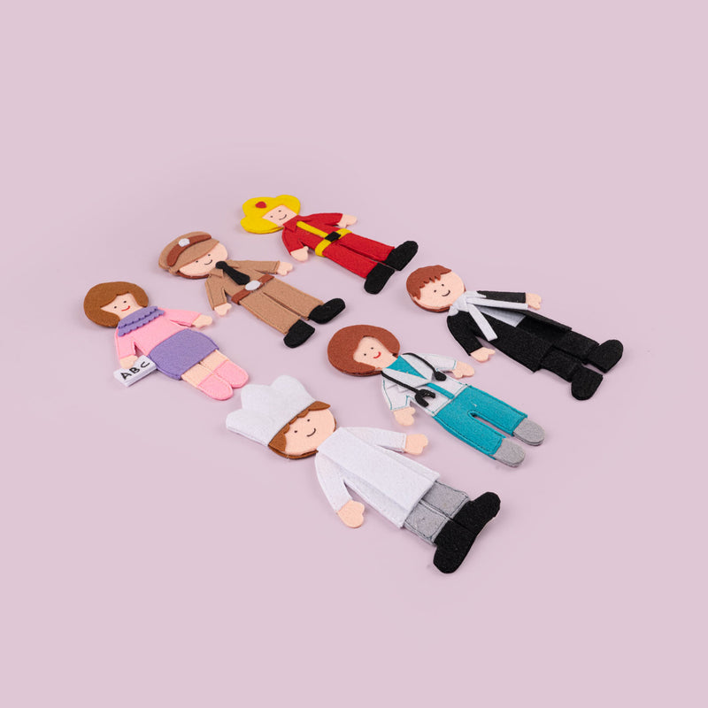 Handcrafted Community Helpers Playset