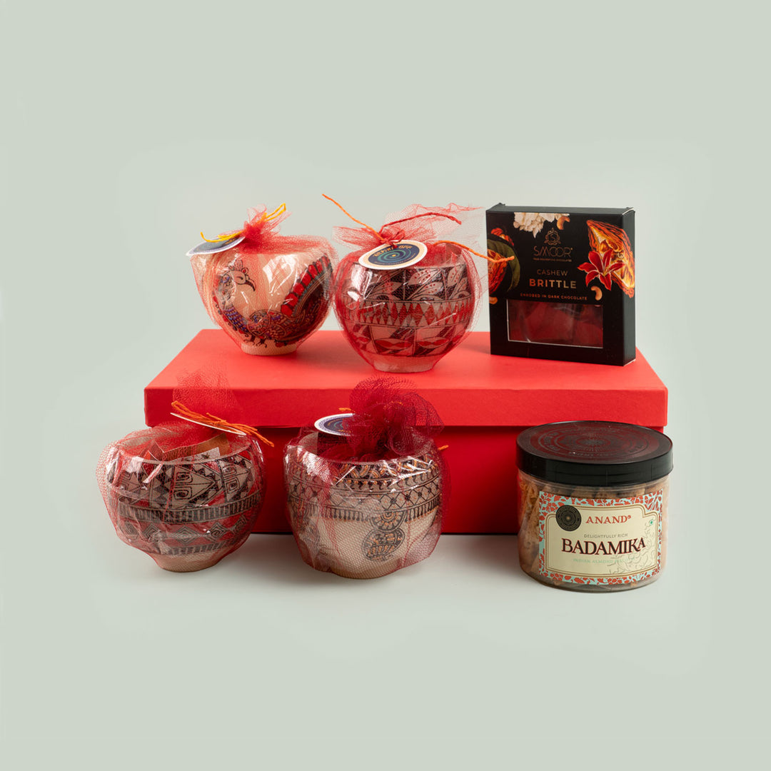 Mehendi-Art Inspired Candle Holder Festive Hamper