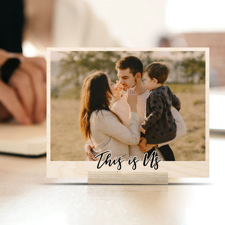 Personalized Wooden Photo Print - This Is Us
