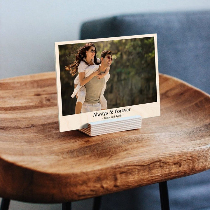 Personalized Wooden Photo Print With Names - Always & Forever