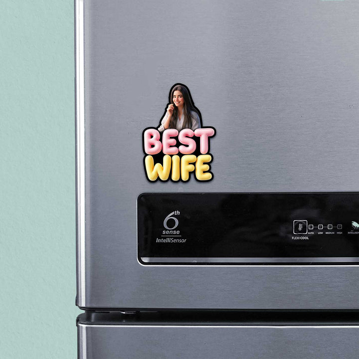 Photo Personalized "Best Wife" Acrylic Fridge Magnet For Couples