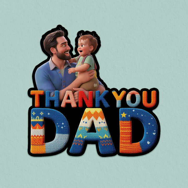 Photo Personalized "Thank You Dad" Acrylic Fridge Magnet