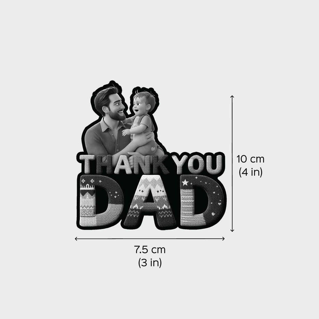 Photo Personalized "Thank You Dad" Acrylic Fridge Magnet