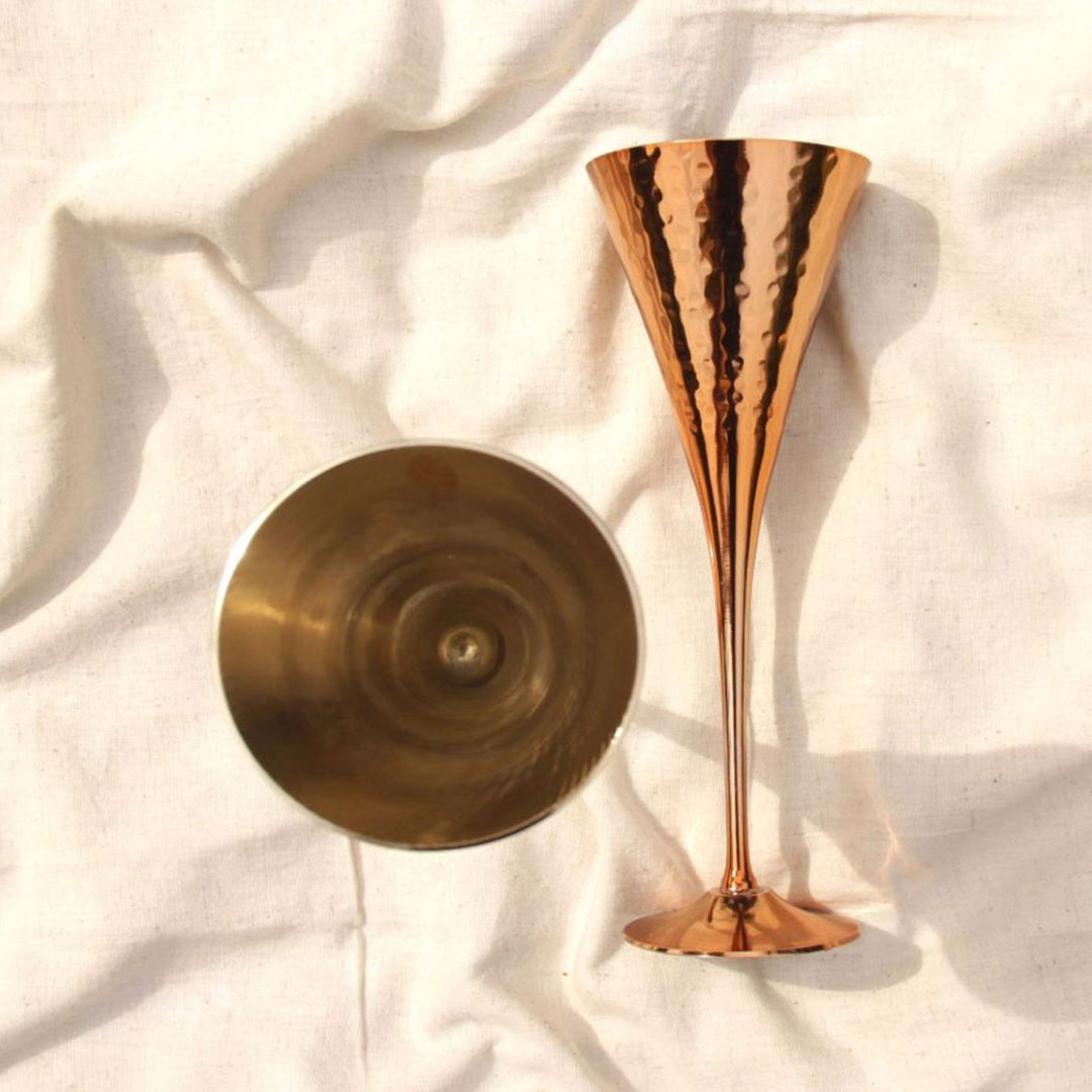 Copper & Brass Martini Grande Goblets I Set of 2