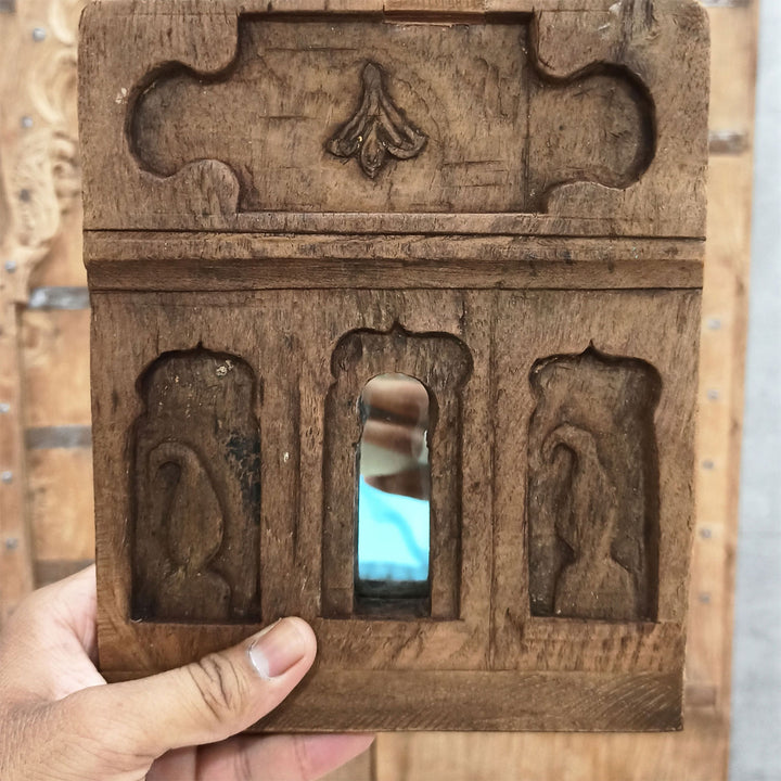 Handcrafted Wooden Antique Carved Mirror Frame